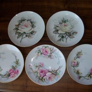Vintage porcelain desert/breadplates (#EV115)
